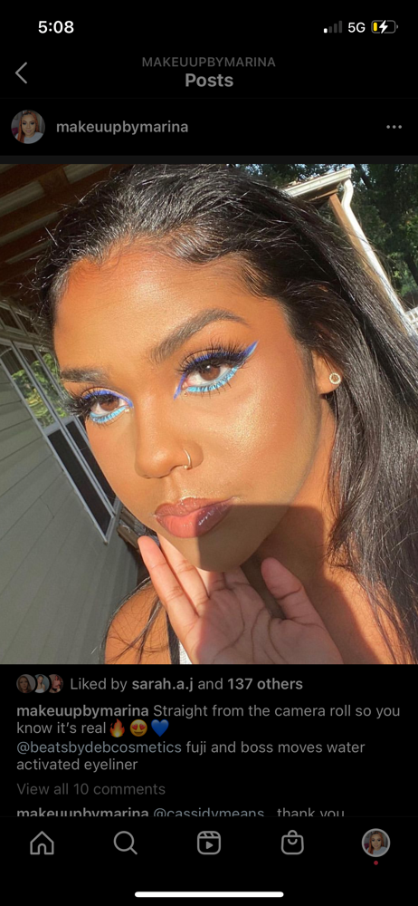 Colorful Full Glam at Esthetics By Marina in Fort Smith, AR
