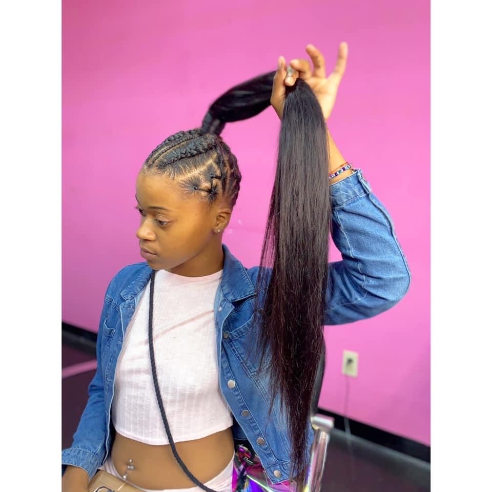 Ponytail With Designs at DEMOSHAY STYLES 💅🏾 in Memphis, TN