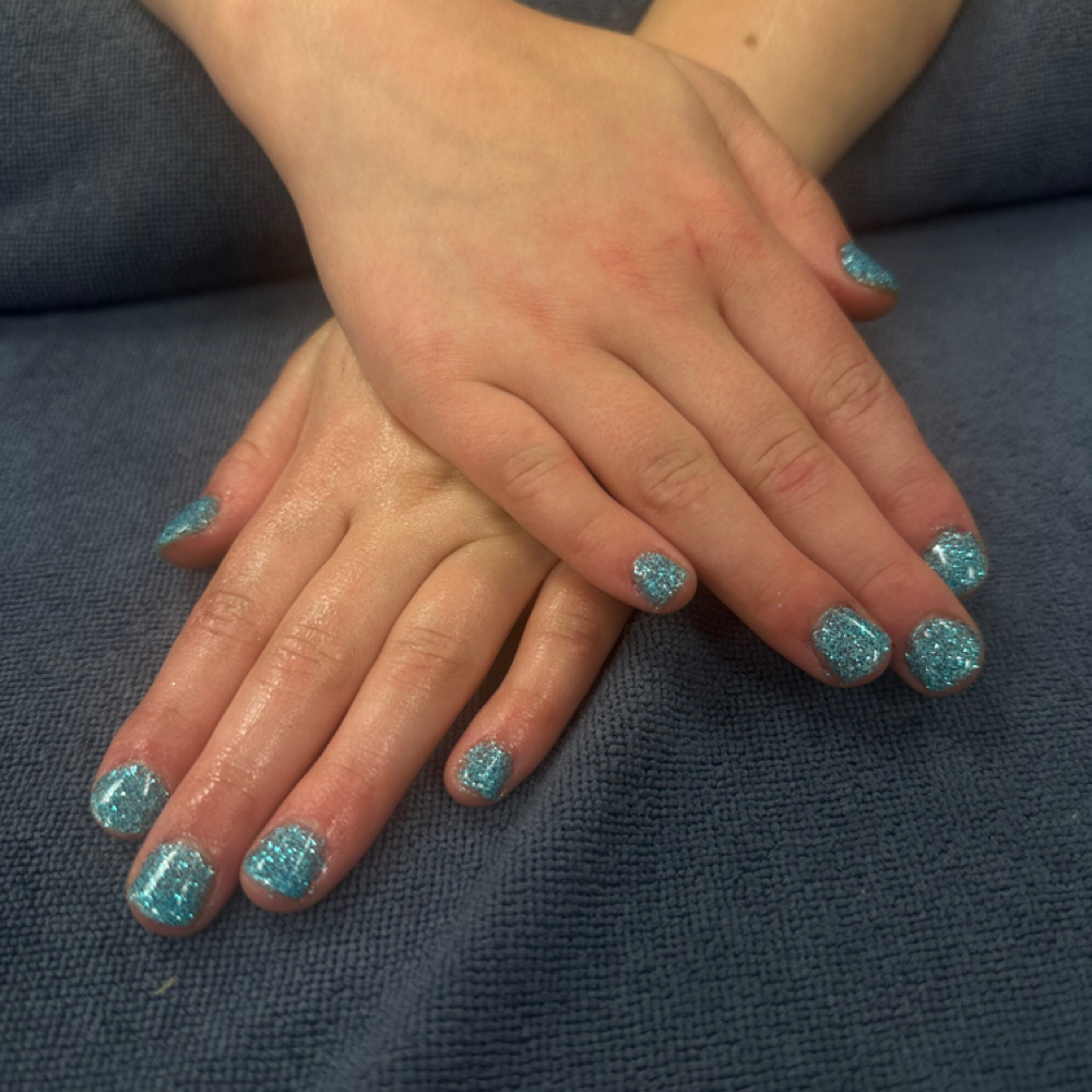 Kids manicure at Sovereign Esthetics & Beauty in Sheridan, AR