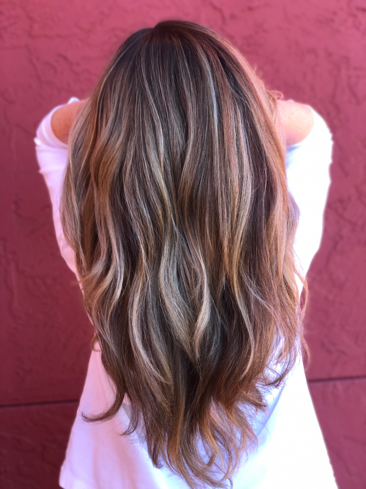 Color, Full Highlight and Haircut