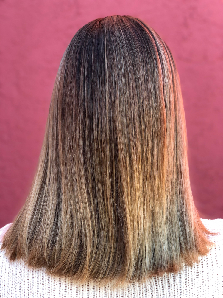 Balayage and cut
