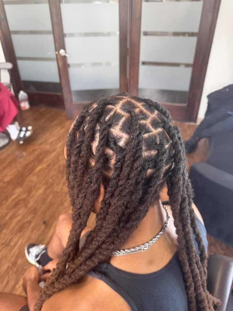 Loc Retwist W/ Two Strand Loc Style