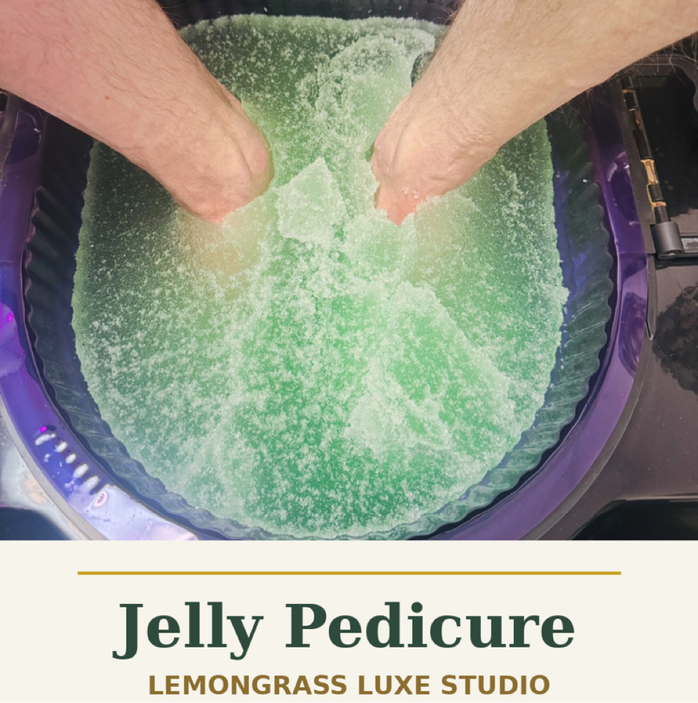Jelly Pedicure at Lemongrass Luxe Studio in Garner, NC