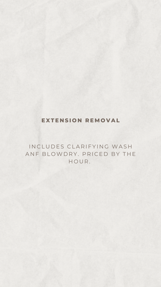 Extensions Removal