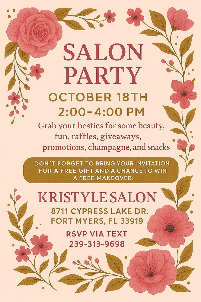 Salon Party October 18th!