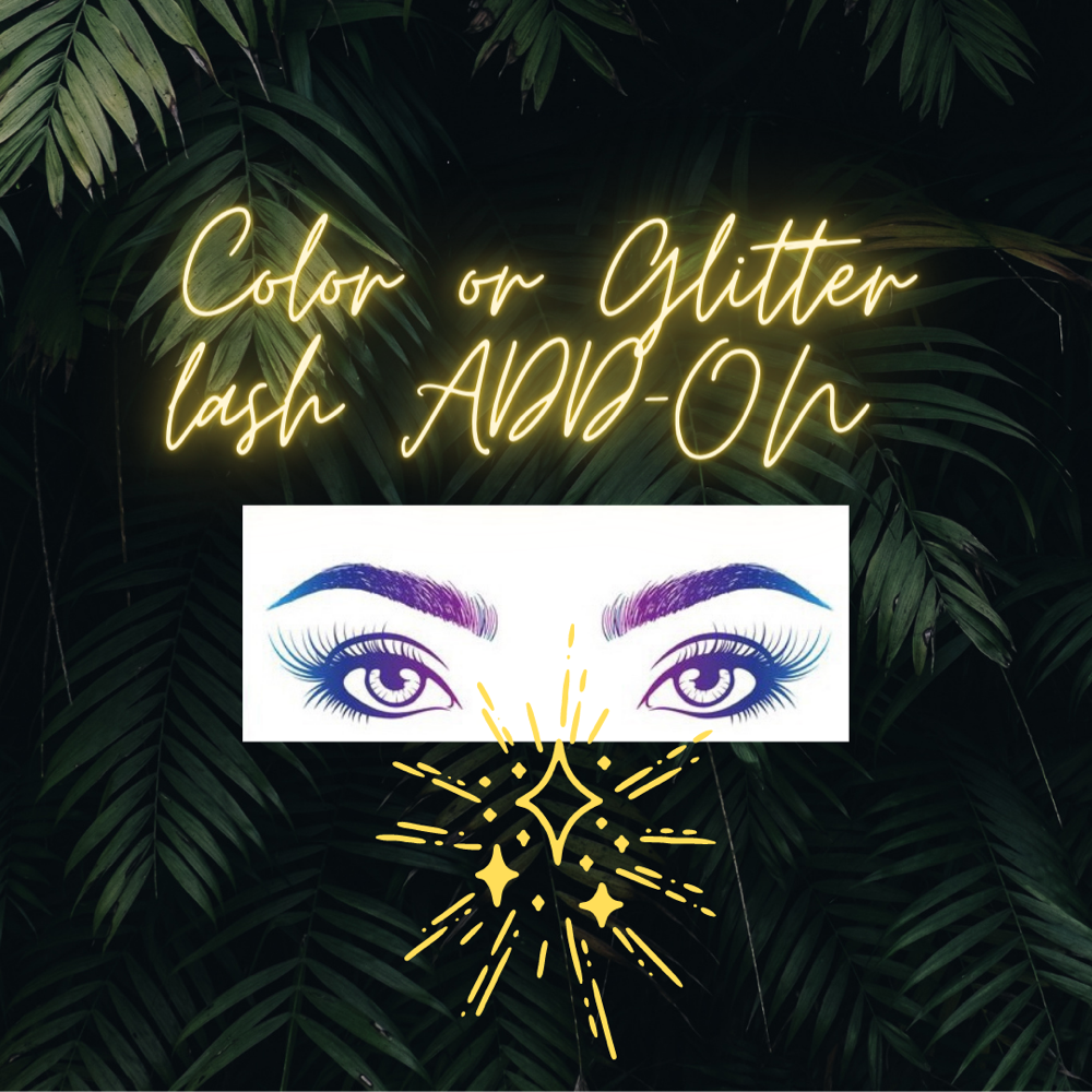 Color or Glitter lashes ADD ON