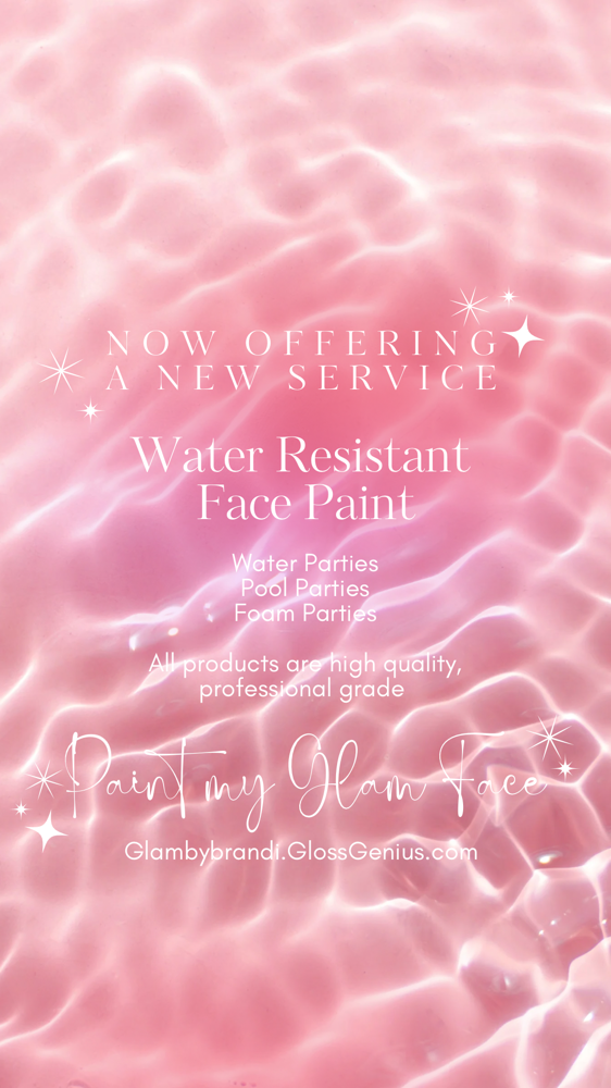 Water Resistant Face Paint- 2hr Min