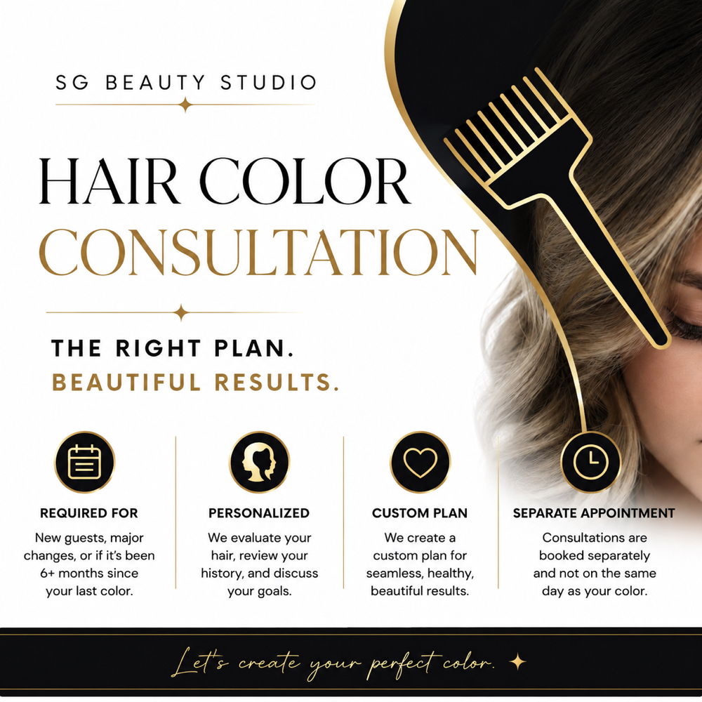 Hair Color Consultation at SG Beauty Studio in West Chester, OH