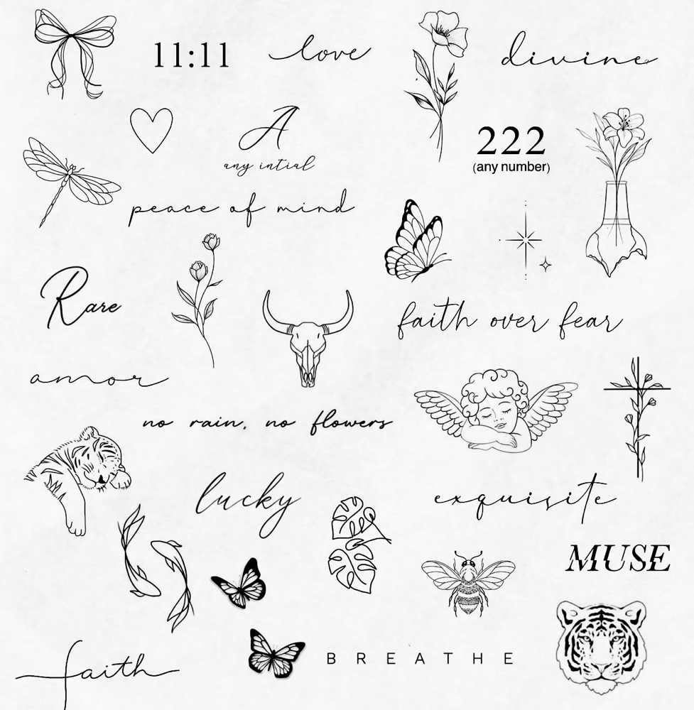 MARCH flash tattoos