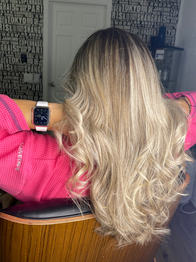 Brazilian Balayage (Long Hair) at Dias Beauty Spa Salon in Kissimmee, FL