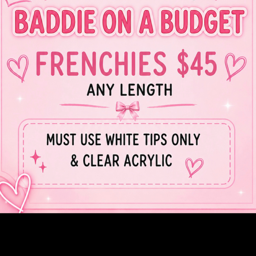 BADDIE ON A BUDGET  FULLSET at Alenna’s Acrylics in Bay City, TX
