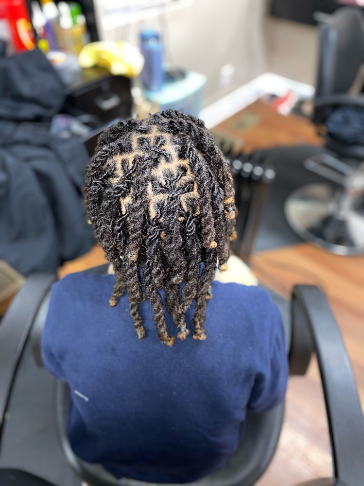 2 Strand Loc Retwist (short Hair)
