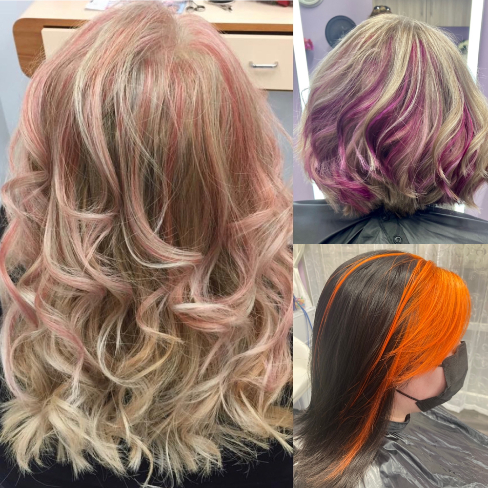 Partial Foil With Fashion Color