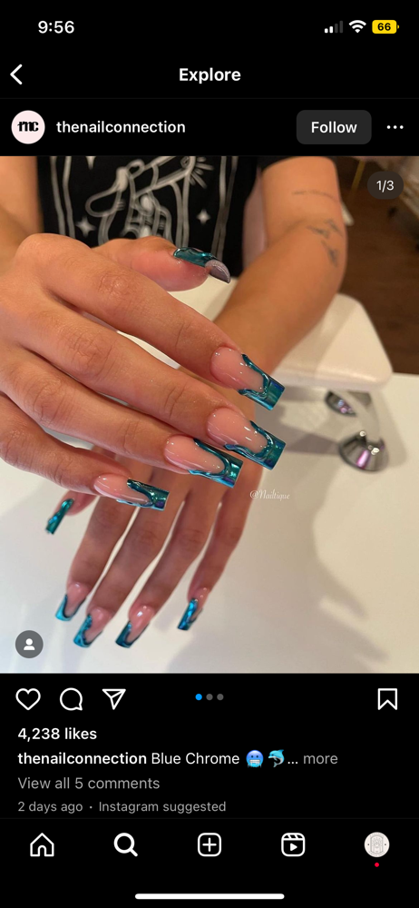 Simple Nail Art Full Set