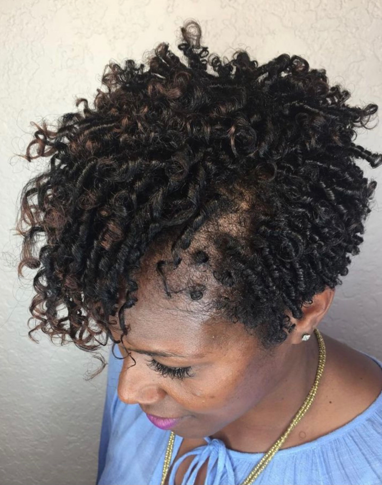 Short Twist Out Styling