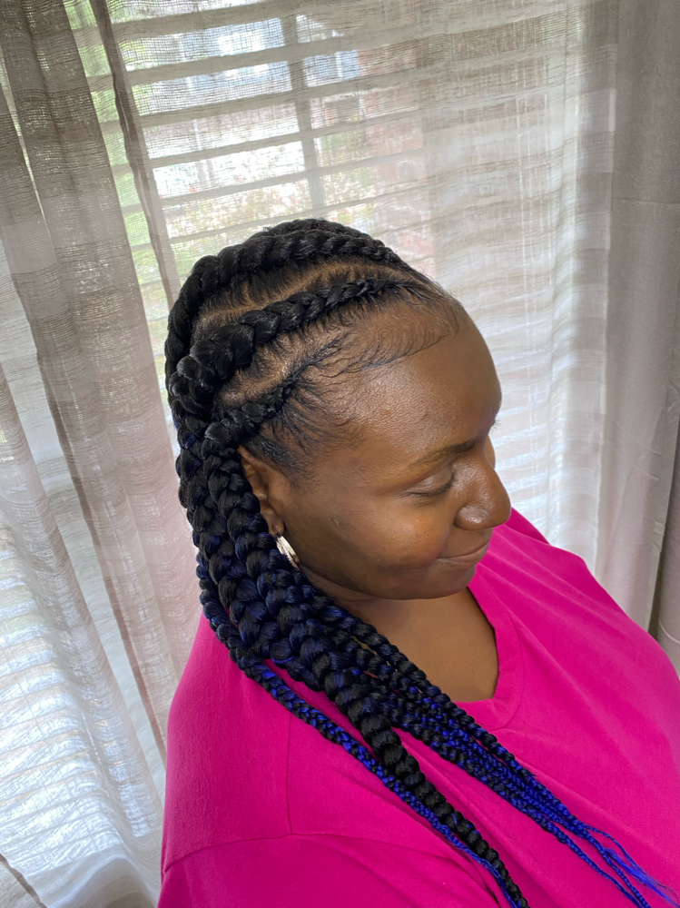 Large Feed In Braids