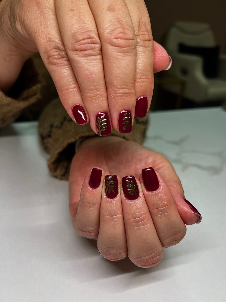 Gel Manicure W/ Simple Art at Alex Webber in Millersville, MD