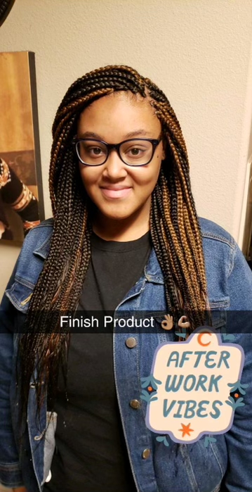 Med Box Braids (Lower Back Length)