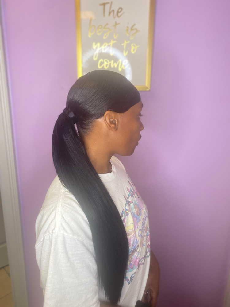 Sleek  Pony (Natural Hair)