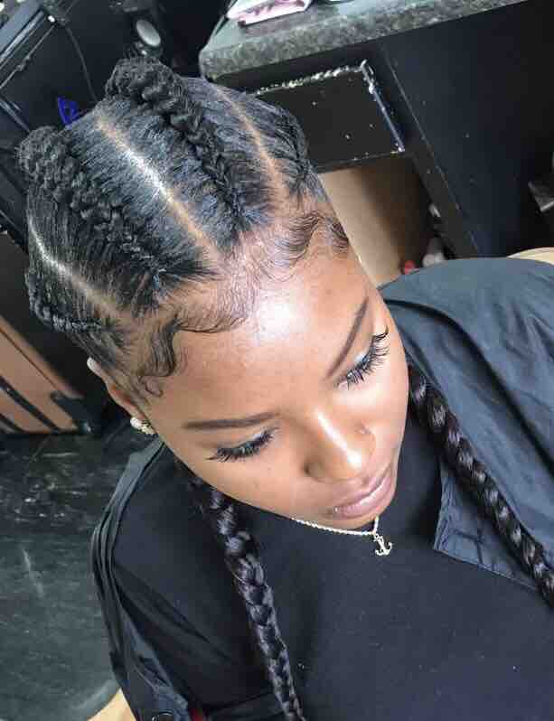 4 Feed In Braids