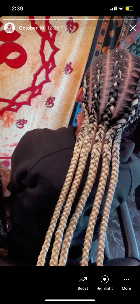 6 Feed In Braids