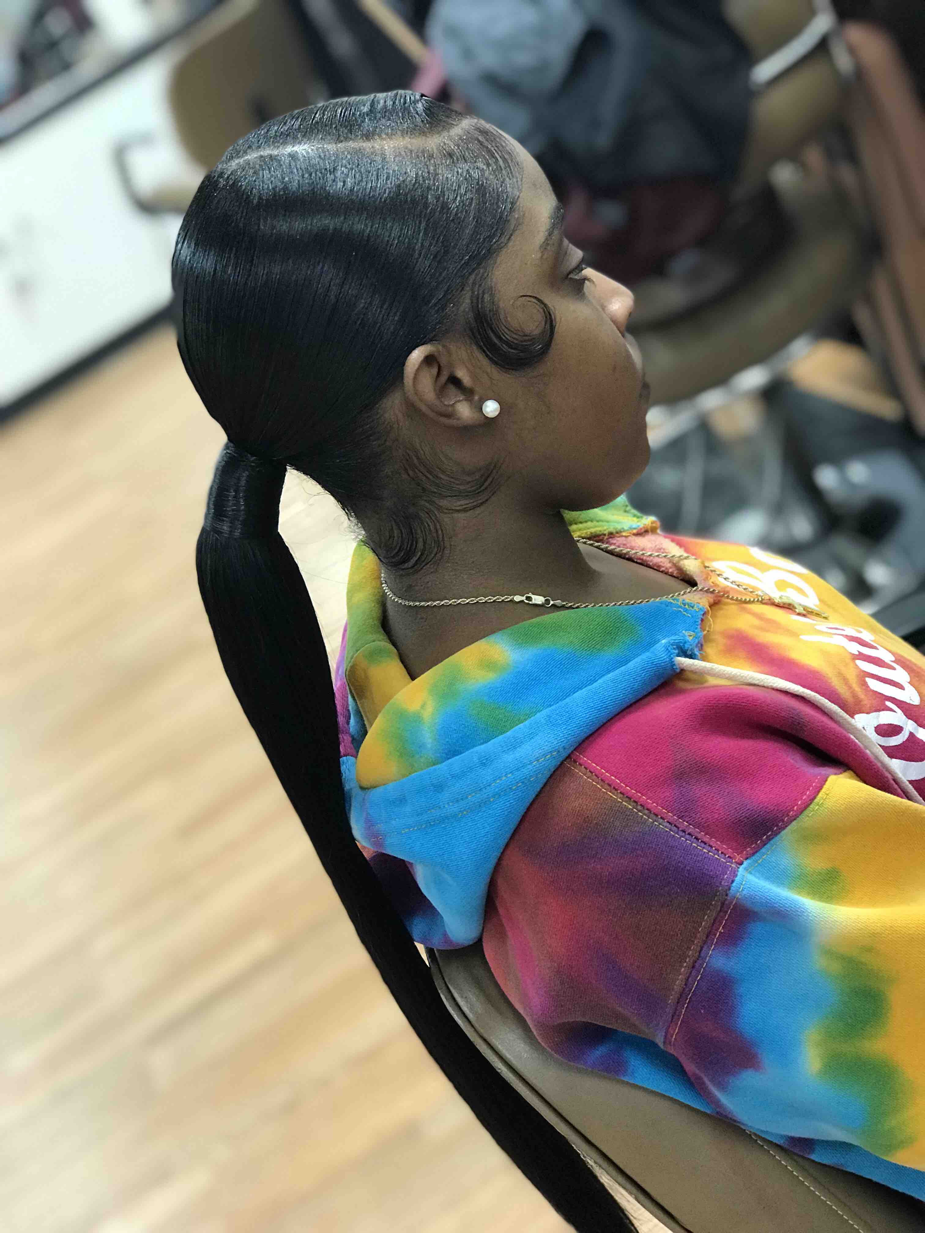 Sleek Ponytail ( high or low )
