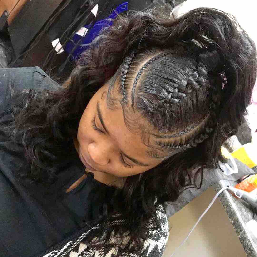 Half Up / Half Down QW W/ Braids