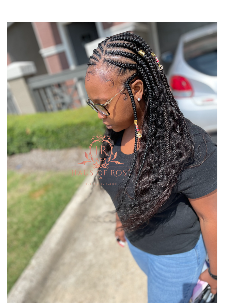 Half Braids Half (Quickweave)