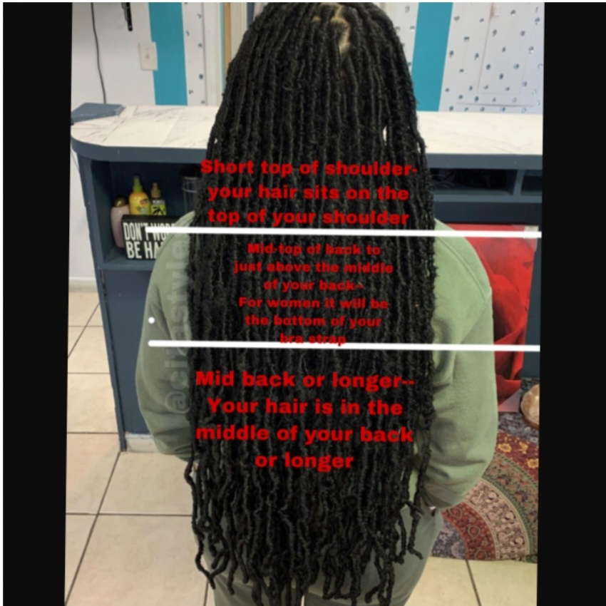 Retwist & Style Mid-lower Back