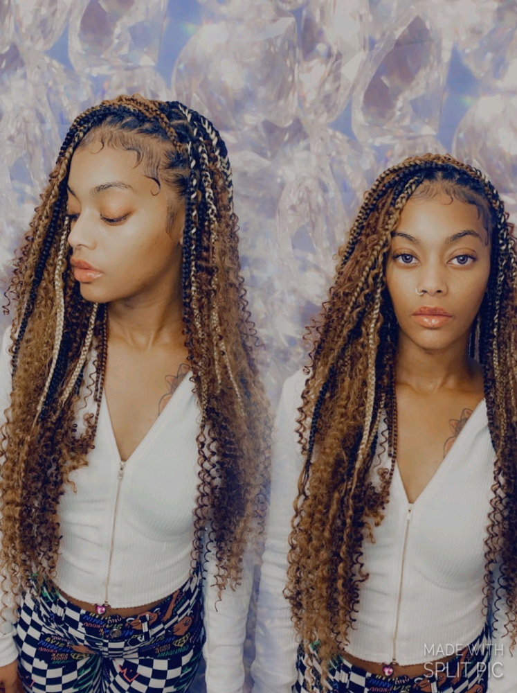 Med goddess Knotless Braids