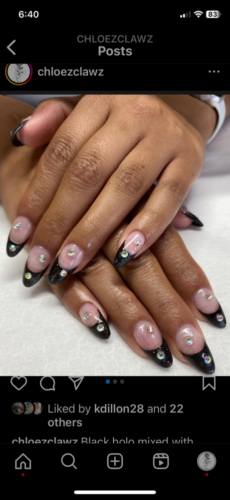 Medium Apres GelX Extensions