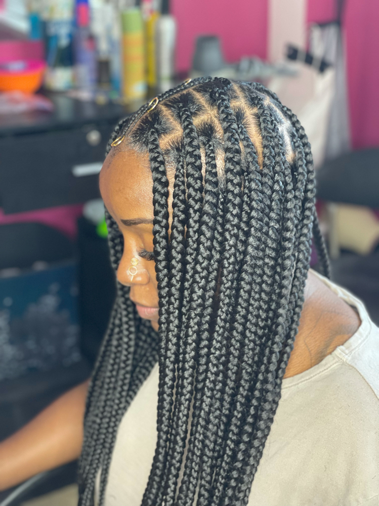 Adult Knotless Braids “Medium”