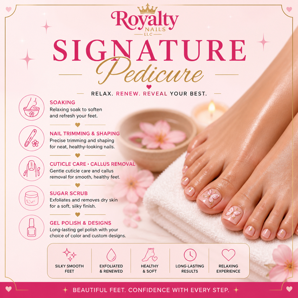 Signature Pedicure at Royalty Nails LLC in Colorado Springs, CO