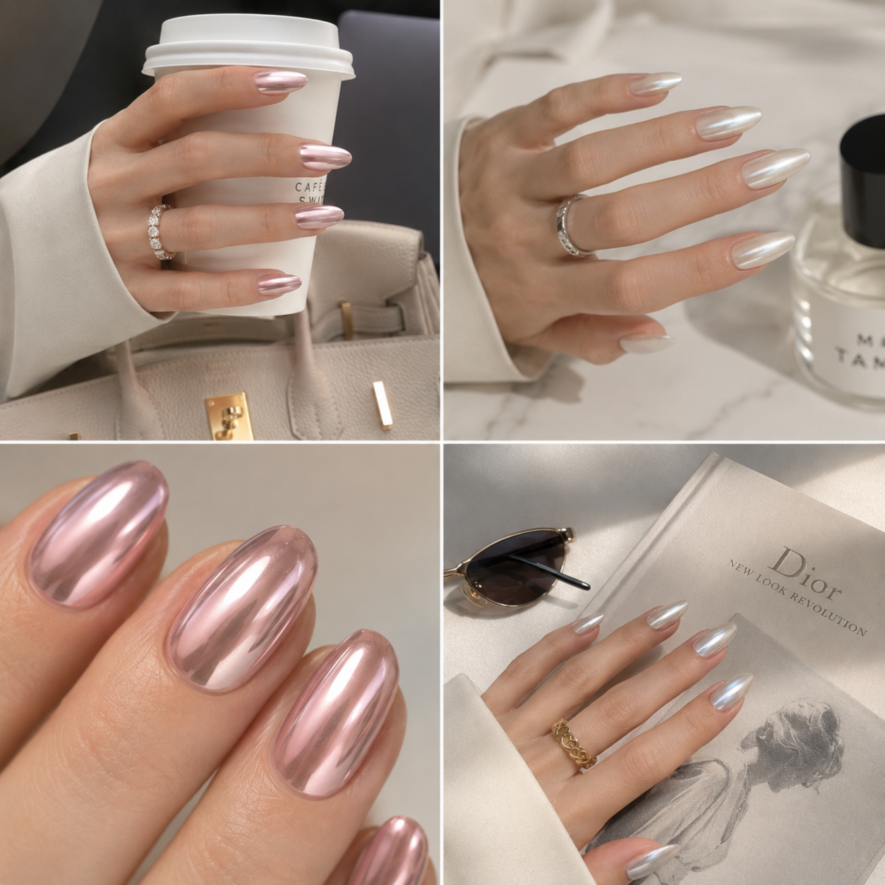 Gel Manicure (Chrome Powder Design) at Redakcia in Tualatin, OR