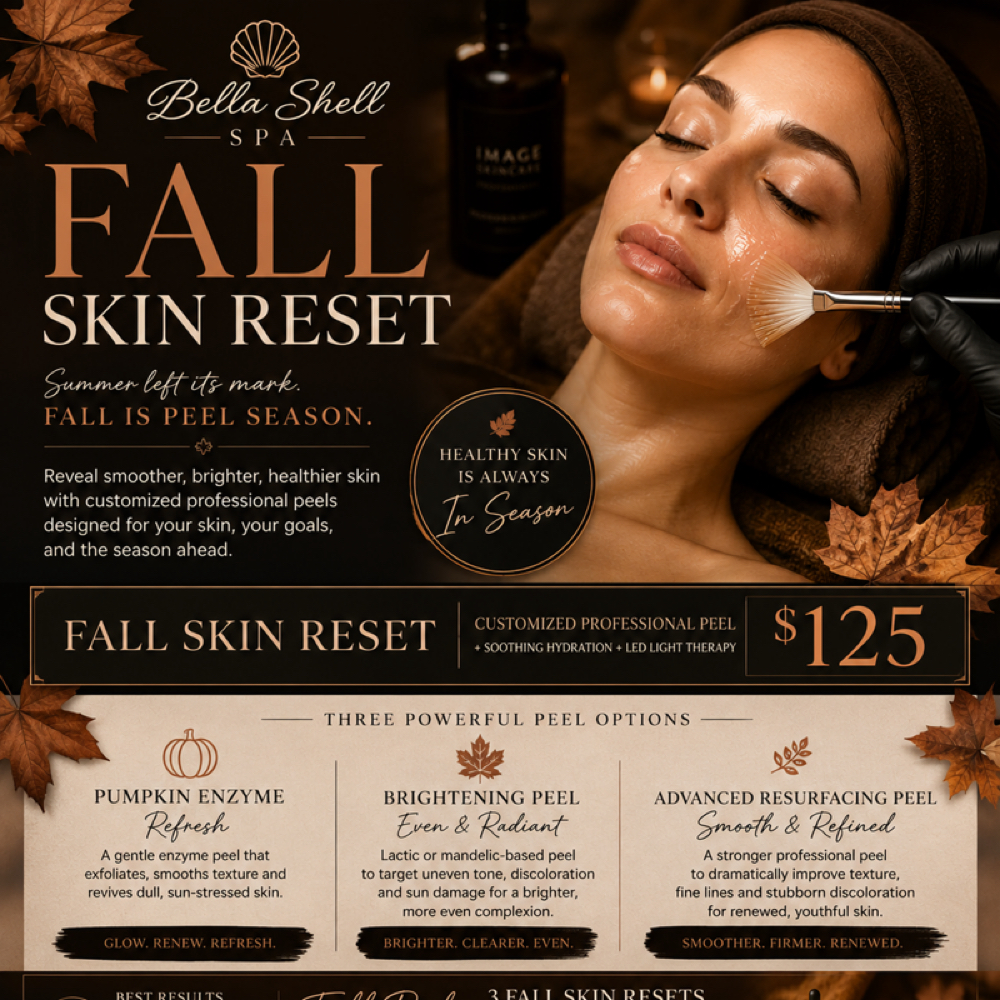 Fall Renewal Facial/Peel at Bella Shell Spa in Spring Branch, TX