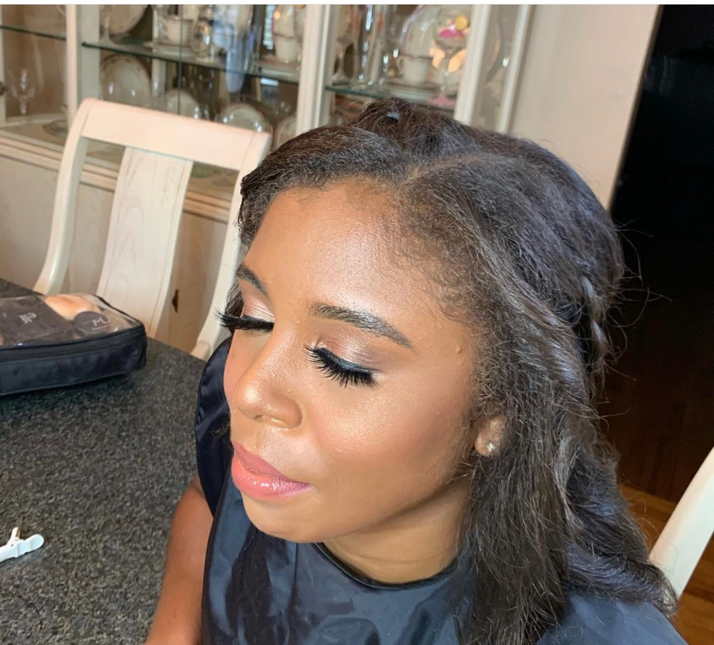 Soft Glam Makeup Application