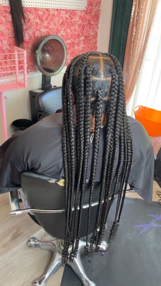Large Knotless Braids at BraidsByLici in Kansas City, MO