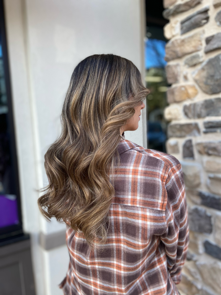 Reverse balayage at Howdy Highlight in Southlake, TX