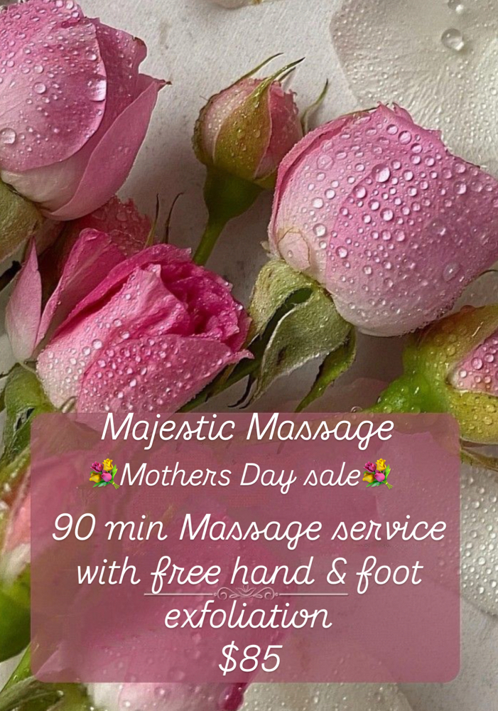 👸 Mother’s Day 90 Min Massage