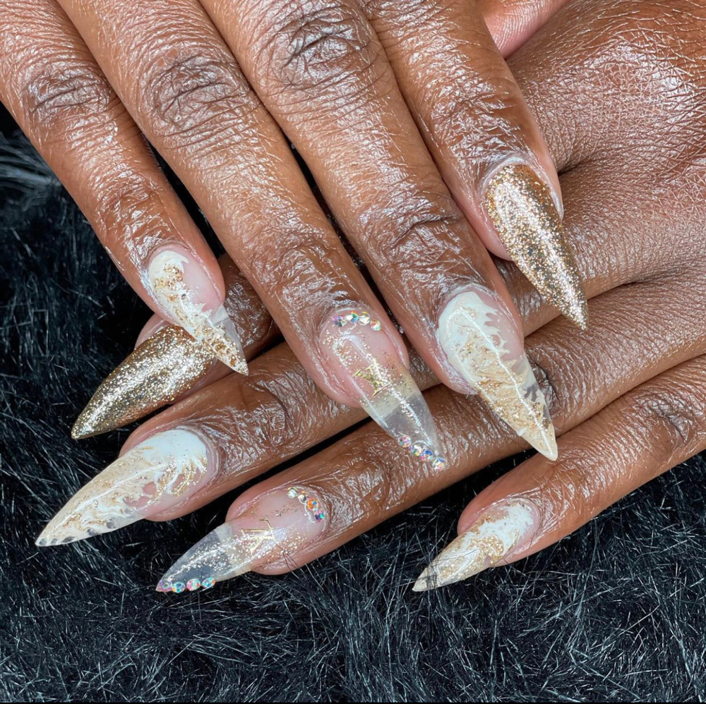 Clear Arylic Nails (med/long)