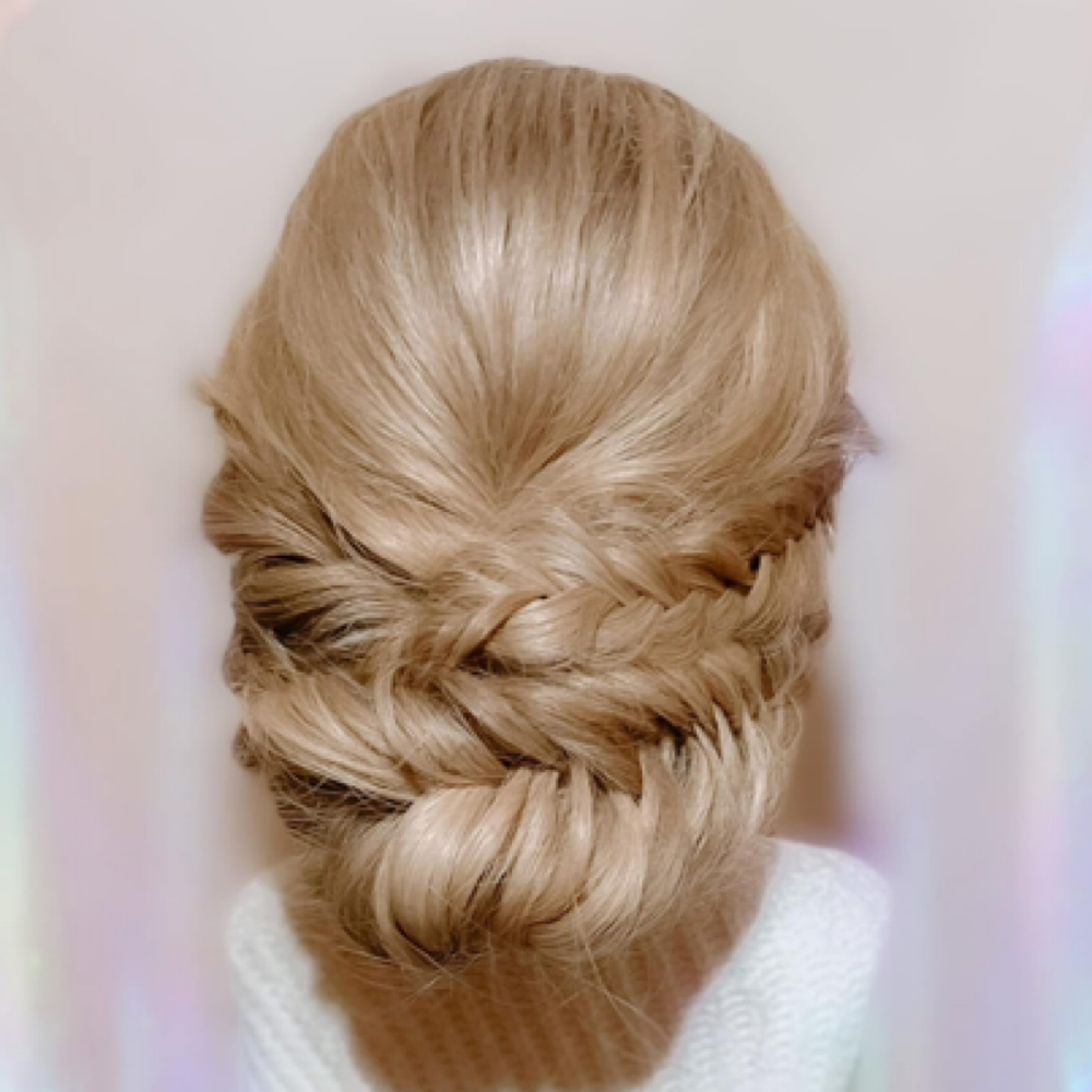Updo at Hair by  Brenna @ Be•you salon in Brockport, NY