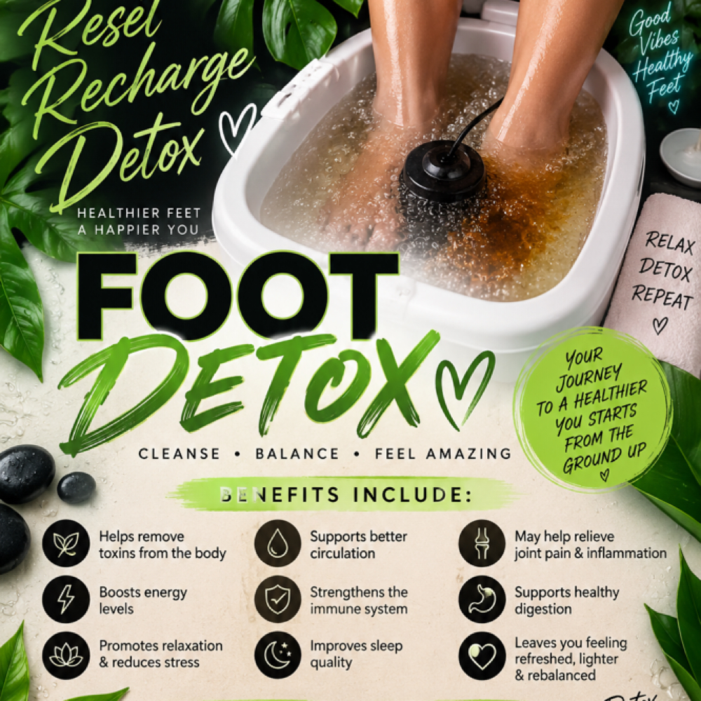 Foot Detox Treatment at Tiff-tastic’s Salon and Spa East in Battle Creek, MI