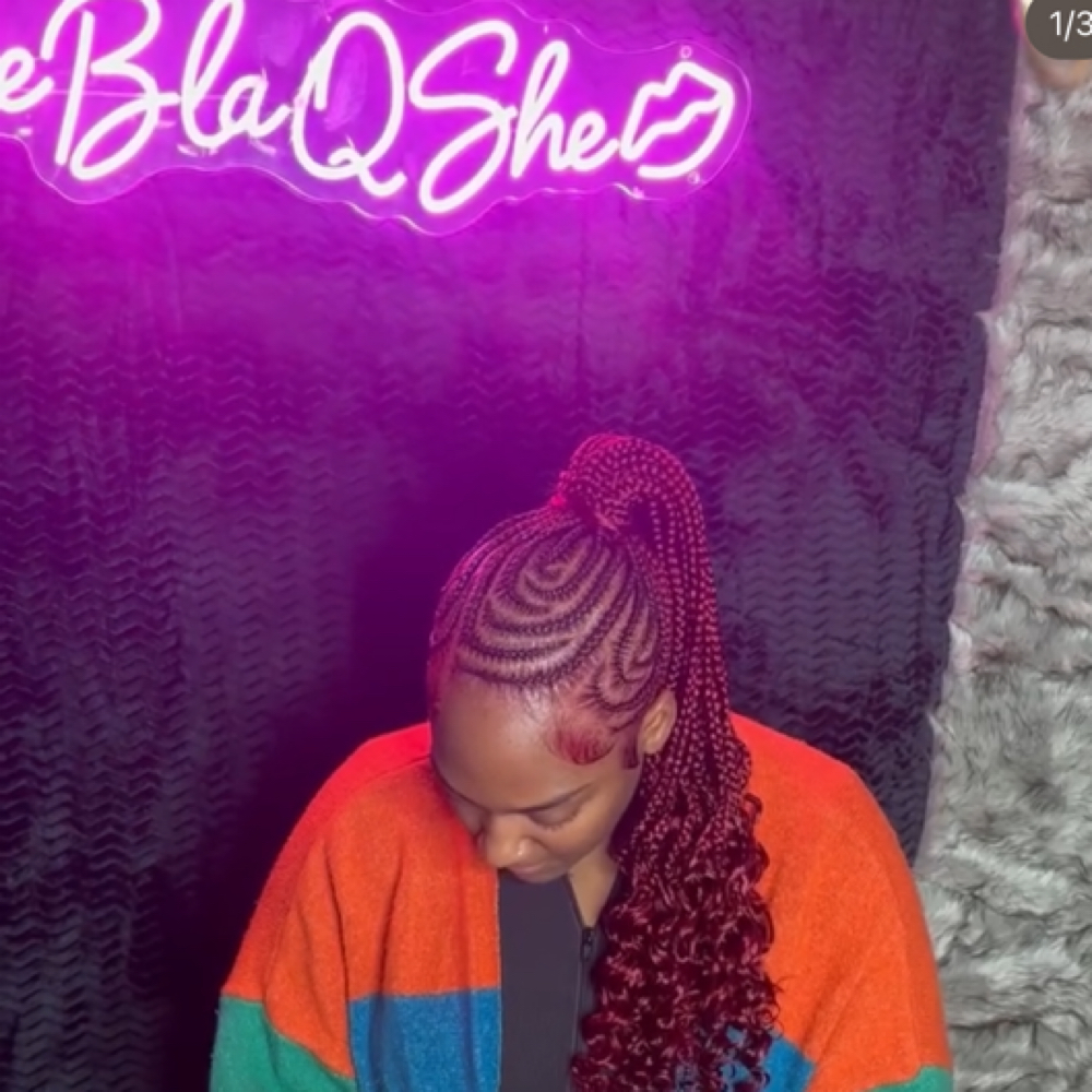 Braided Ponytail at TheBlaqShe in Mobile, AL