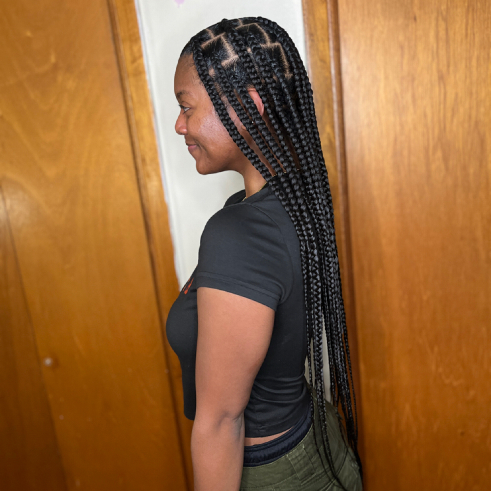 Large Knotless Braids at Slayed by Anyé in Indianapolis, IN