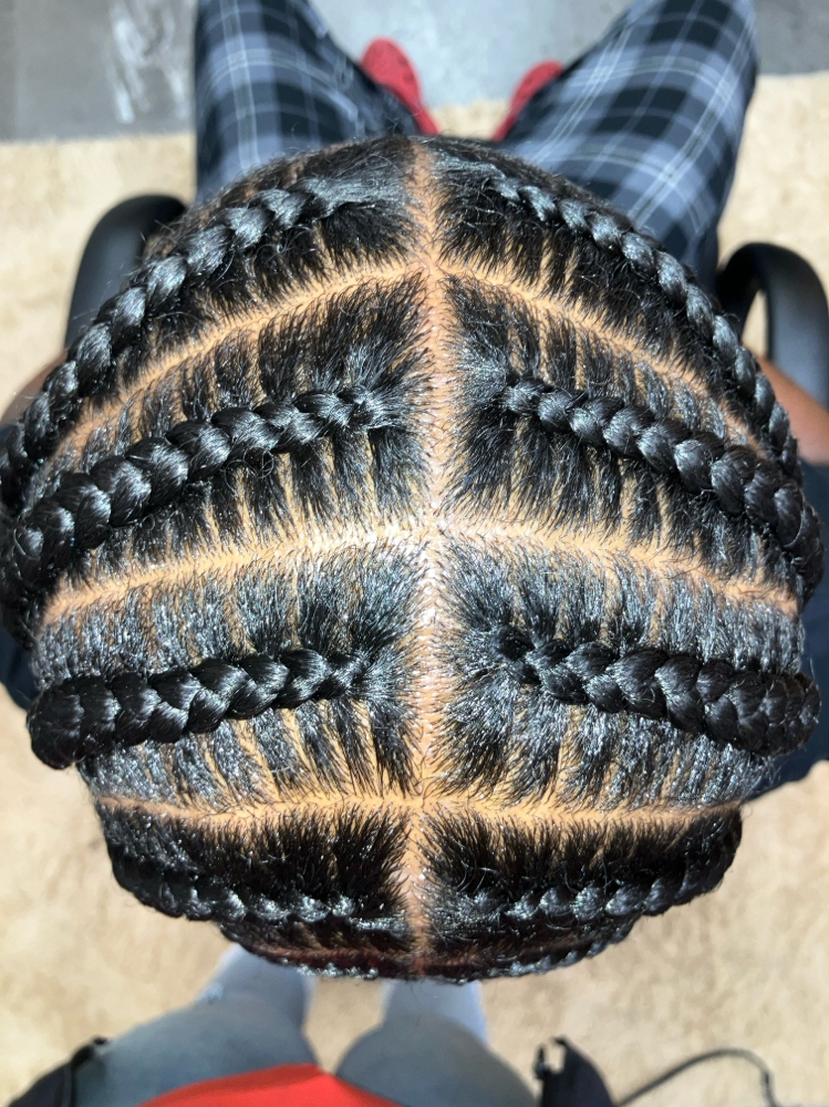 Regular Cornrow (5-10 Braids)