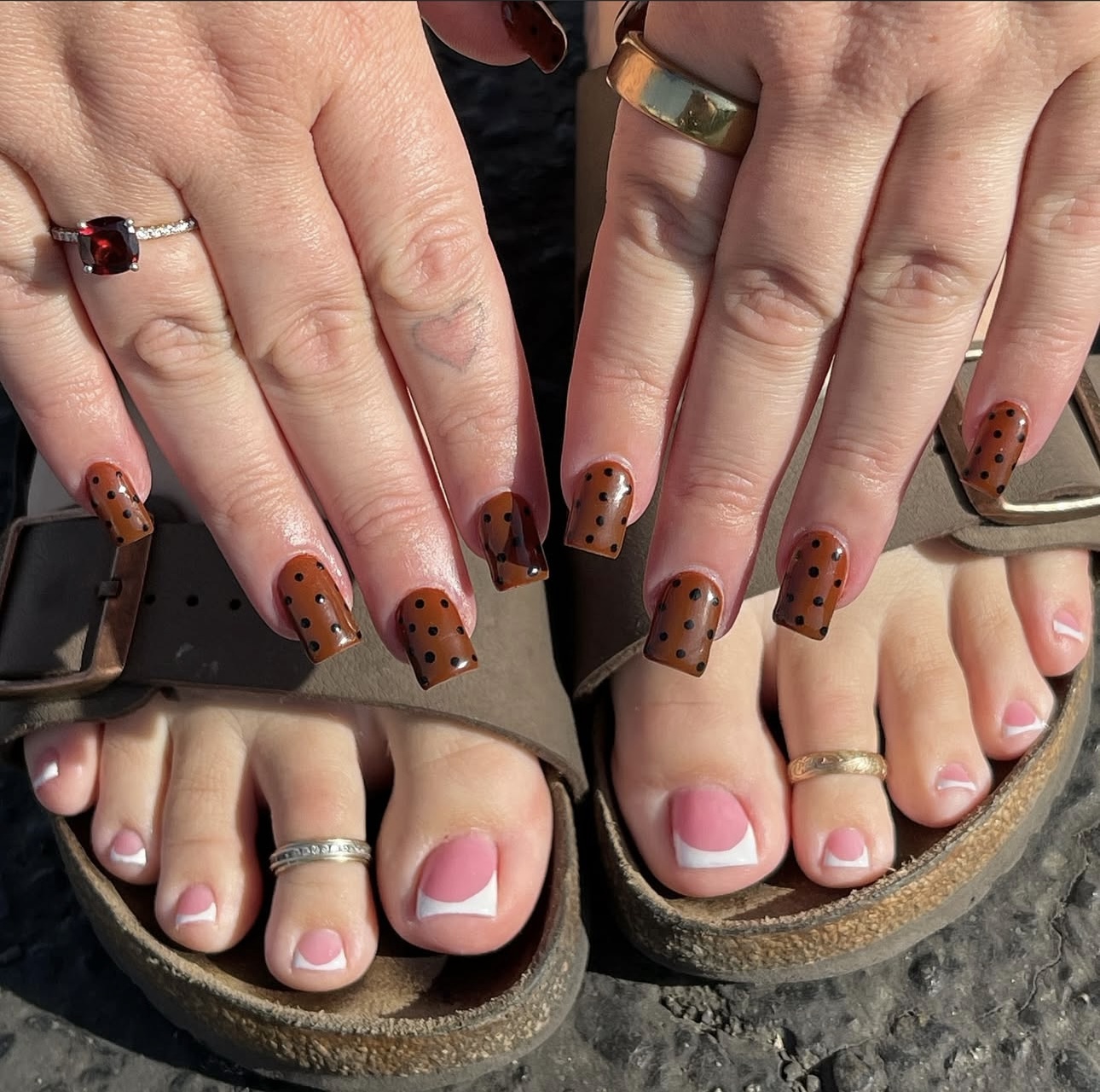 Full Set Gel X & Pedicure