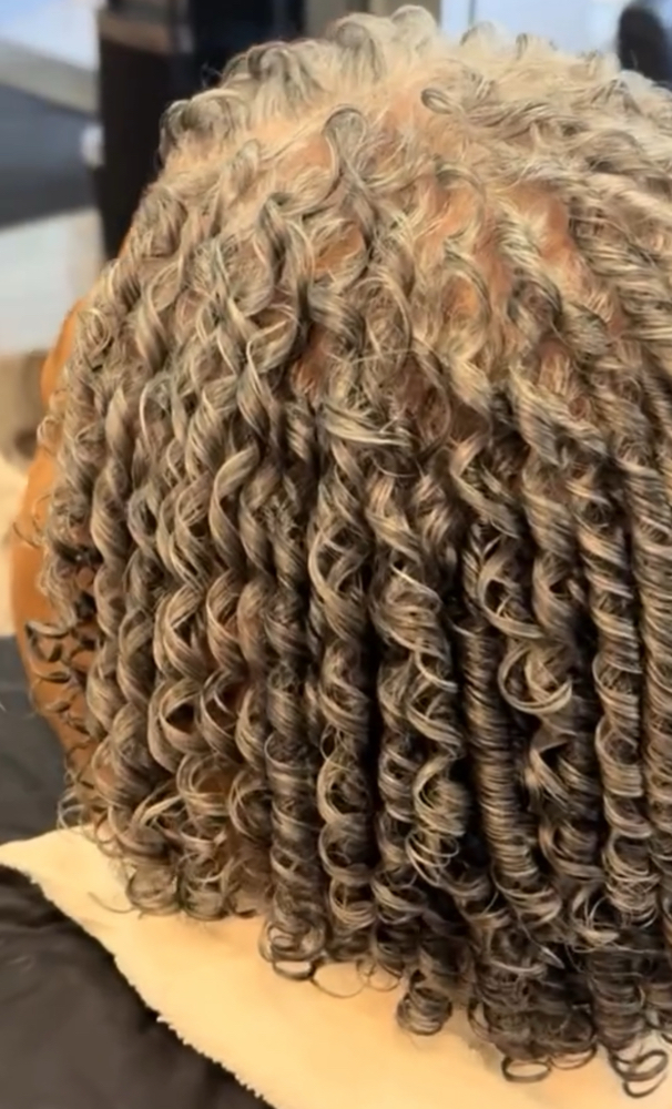 Comb twist long hair