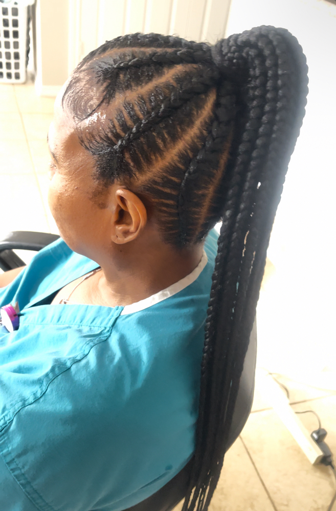 Large Stitched Ponytail at Diamond in Katy, TX