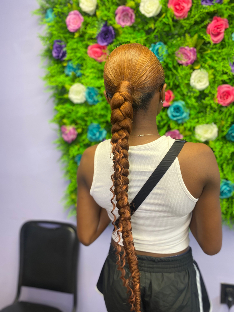 Slick back braid