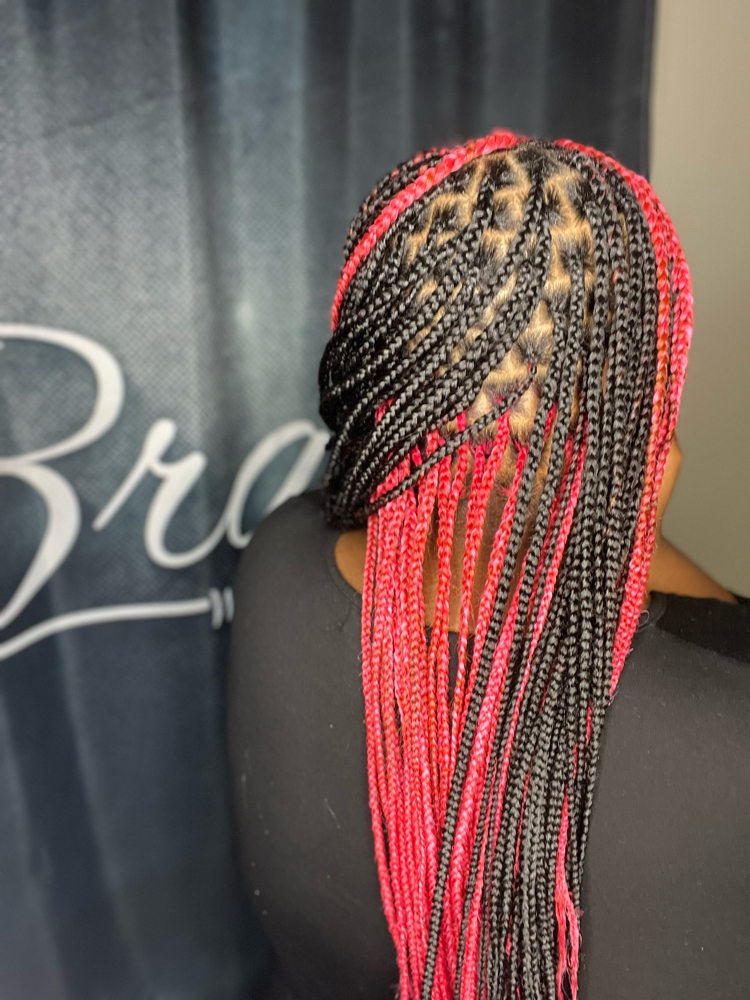 Small Knotless Braids (midback)